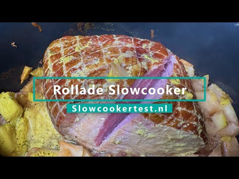 Rollade slowcooker met honing en mosterd | Ideale kooktijd en tips