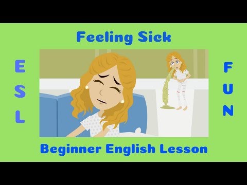 Feeling Sick | Talking about the Flu | ESL Conversation