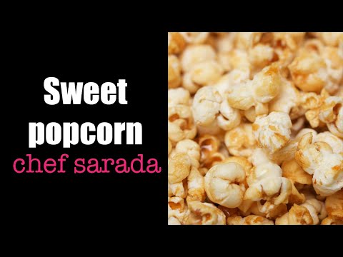 How to make sweet popcorn in one pan! No milk, no oil, easy and delicious!