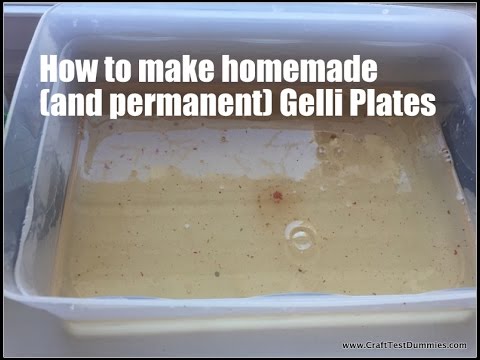 Homemade and Permanent Gelli Plate Recipes