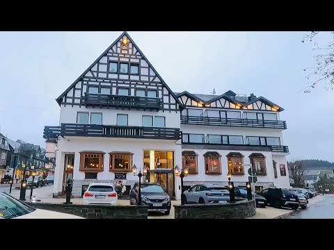 Rainy Day walking tour at Winterberg Town, Germany 2023