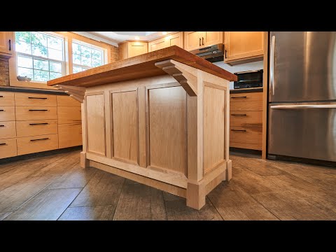 Making a Modern Kitchen Island - Full Build Video