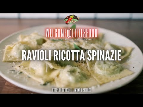 Make your own ravioli with ricotta and spinach.