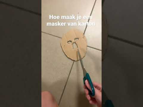 Hoe maak je een masker van karton. Dit duurde veel te lang😆#knutselen