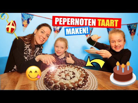 EEN MEGA PEPERNOTEN TAART MAKEN!! [De Lekkerste Sinterklaas Avond Ooit] ♥DeZoeteZusjes♥