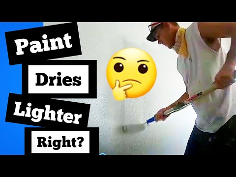 DOES PAINT DRY DARKER OR DOES IT DRY LIGHTER?