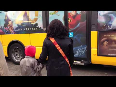 Free Disney Shuttle Bus from Disneyland Paris to Hotel - Disneyland Paris (HD)