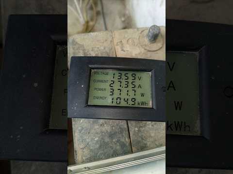 Solar power meter. DC energy meter KWh Voltage current ampere power watts all in one display LED LCD