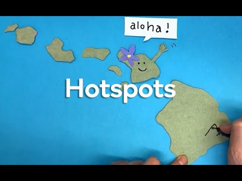 What causes volcanic hotspots?