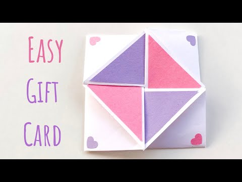 DIY Surprise Gift Card | Easy Cards to Surprise | Fun Paper Craft Ideas to Make