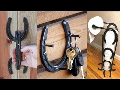 Horseshoe decorative ideas | things to make with horseshoes | Horseshoe art