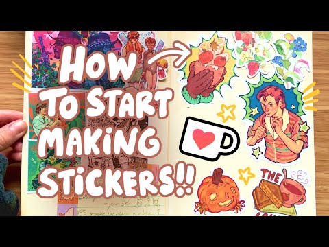 how I design and make stickers from home! ✿ no cricut, step by step for beginners