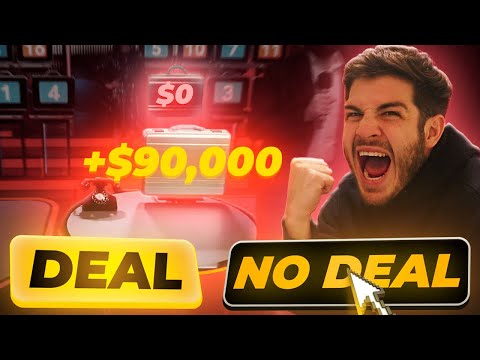 PLAYING DEAL OR NO DEAL WITH REAL MONEY ($90,000 Case Win Or Fail)