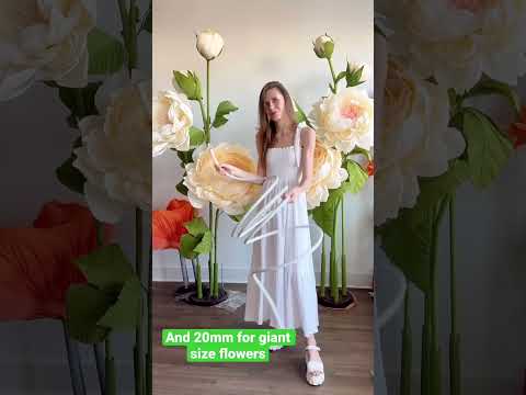 DIY How to make a stem for giant flowers