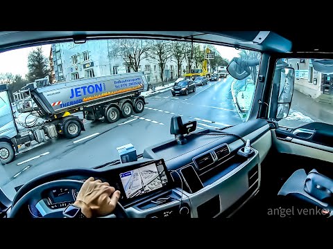 POV truck Driving MAN TGX 470 Großmarkthalle  München  to A96 Germany  🇩🇪  cockpit view 4K