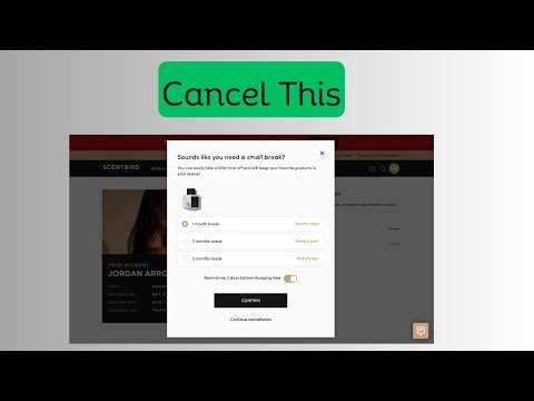 How to cancel Scentbird subscription