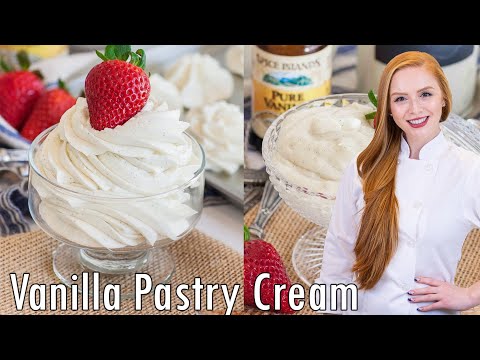 How to Make: Vanilla Pastry Cream + German Buttercream Recipe! For Cakes, Cupcakes & Pastries!