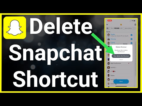 How To Delete Shortcuts On Snapchat