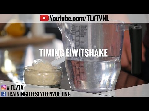 Voor-, tijdens- of na de training een eiwitshake nemen?