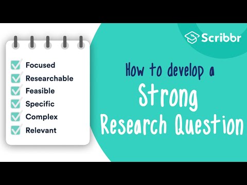 How to Develop a STRONG Research Question | Scribbr 🎓