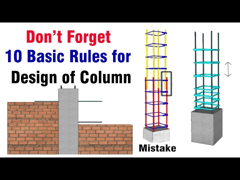 10 Basic Rules of Column Design -  Don't Forget Basic Rules of RCC Column