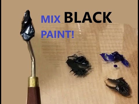 How To Mix Your Own Black Oil Paint - Chromatic Black