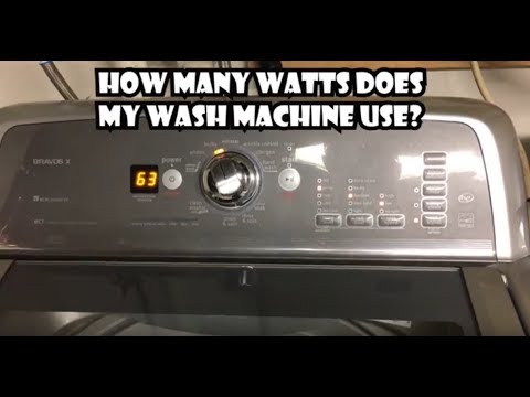 How many watts does my washing machine use