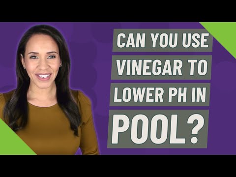 Can you use vinegar to lower pH in pool?